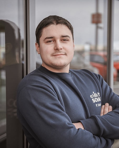 Foto: Philipp Lukas Schubert, Auszubildender, Firma Elektro Scharf, Wolfsburg